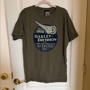 Harley-Davidson Men's Green Graphic Tee